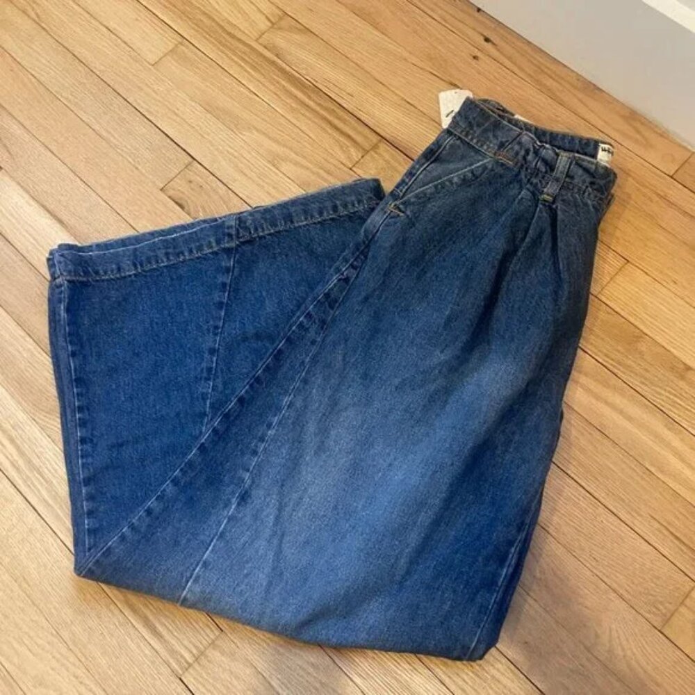 We The Free Free People Equinox Wide Leg Denim Trouser Jeans NWT Size 29 - Picture 9 of 10